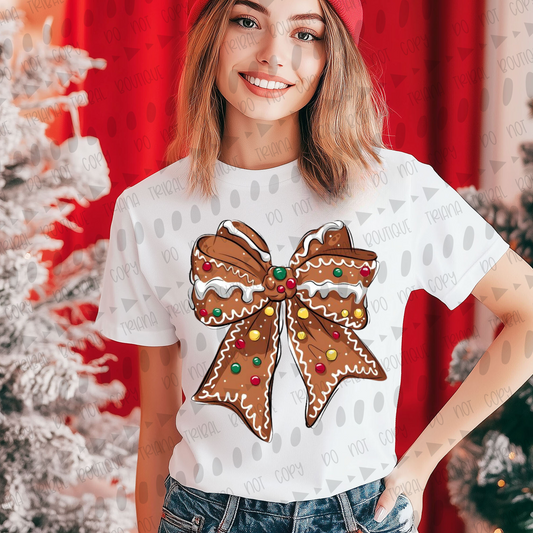 Gingerbread Bow TShirt