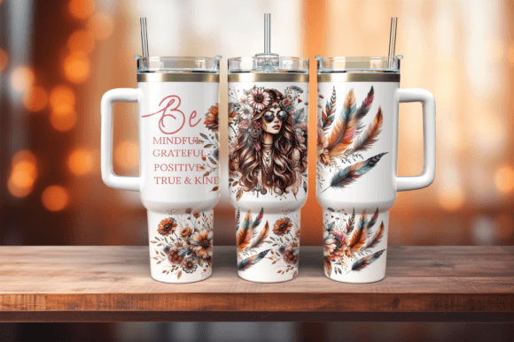 Boho Girl 40oz Tumbler
