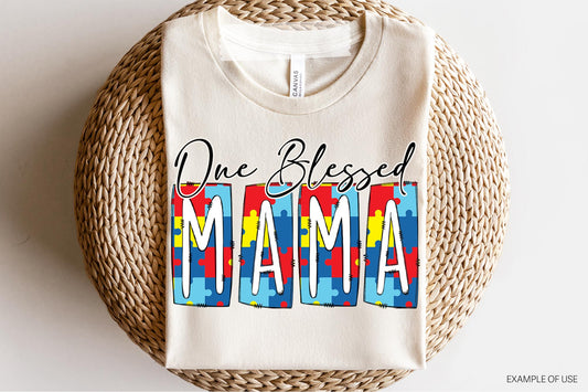 Autism One Blessed Mama TShirt