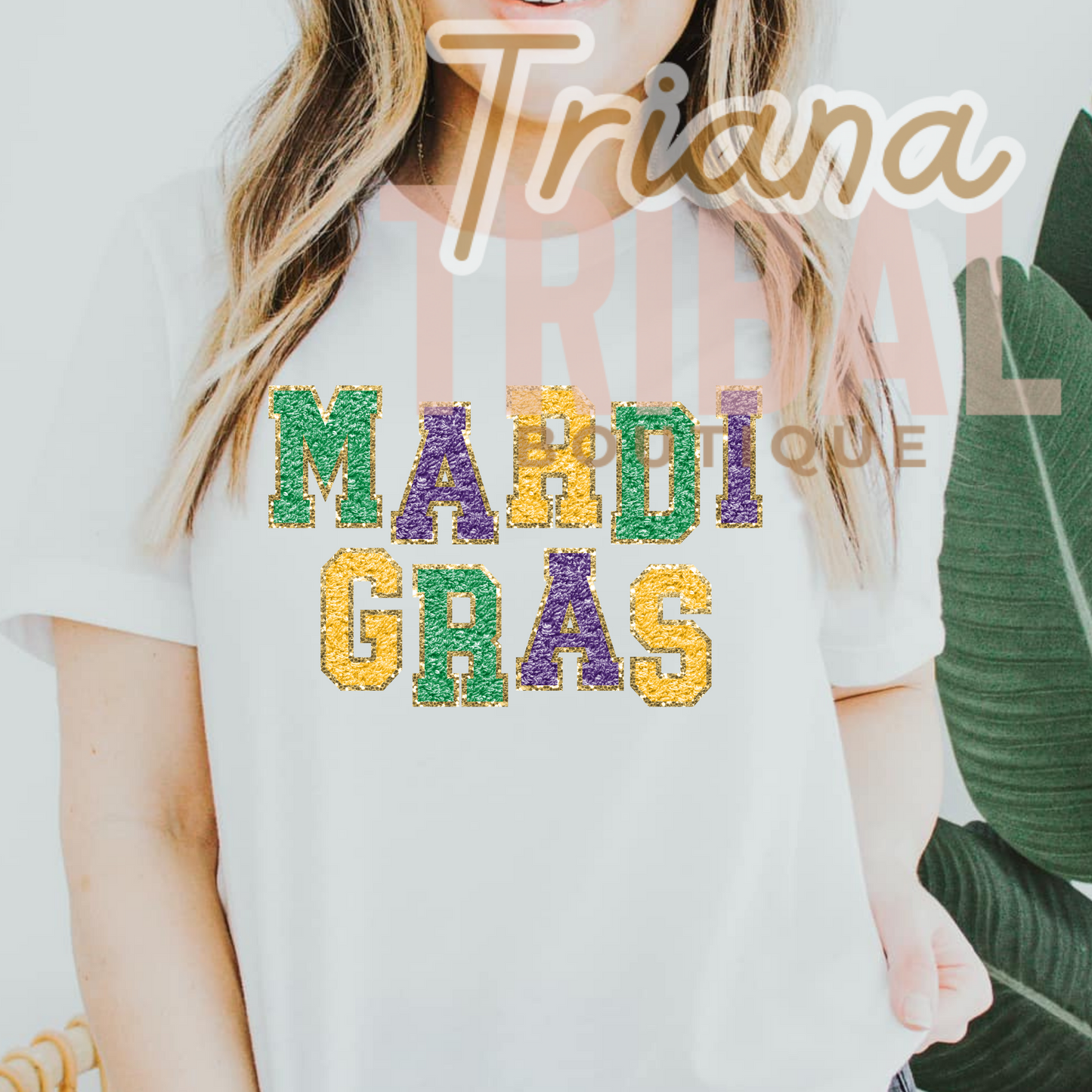 Mardi Gras Feaux Patch TShirt