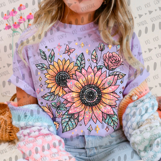 Sunflower & Sparkle TShirt
