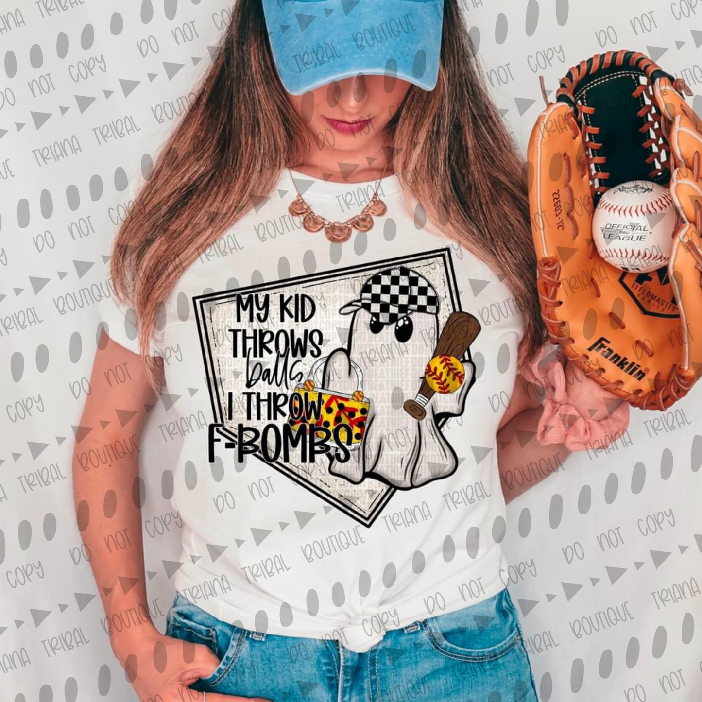 Softball Throw F-Bombs TShirt