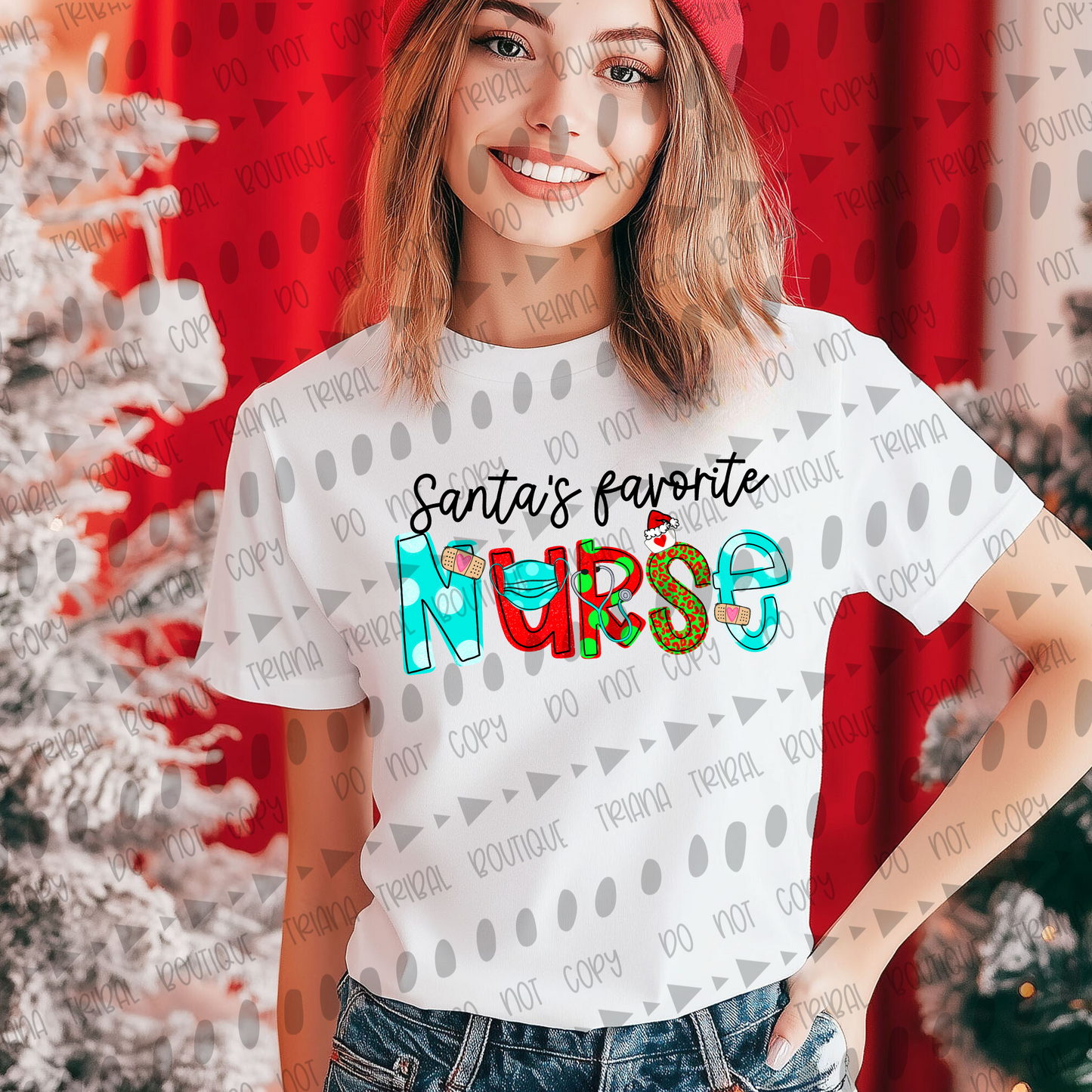 Santa's Favorite Nurse TShirt