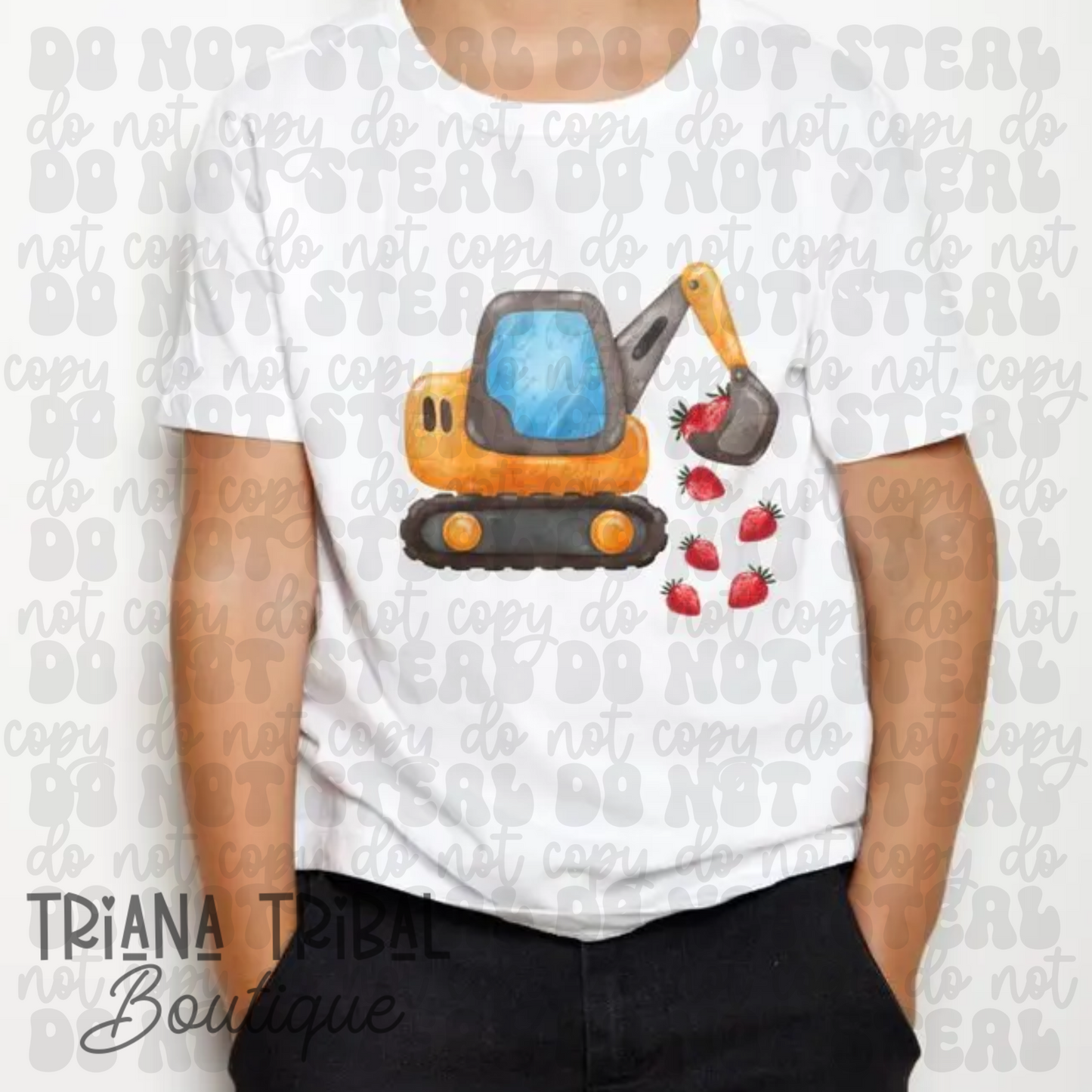 Strawberry Excavator TShirt