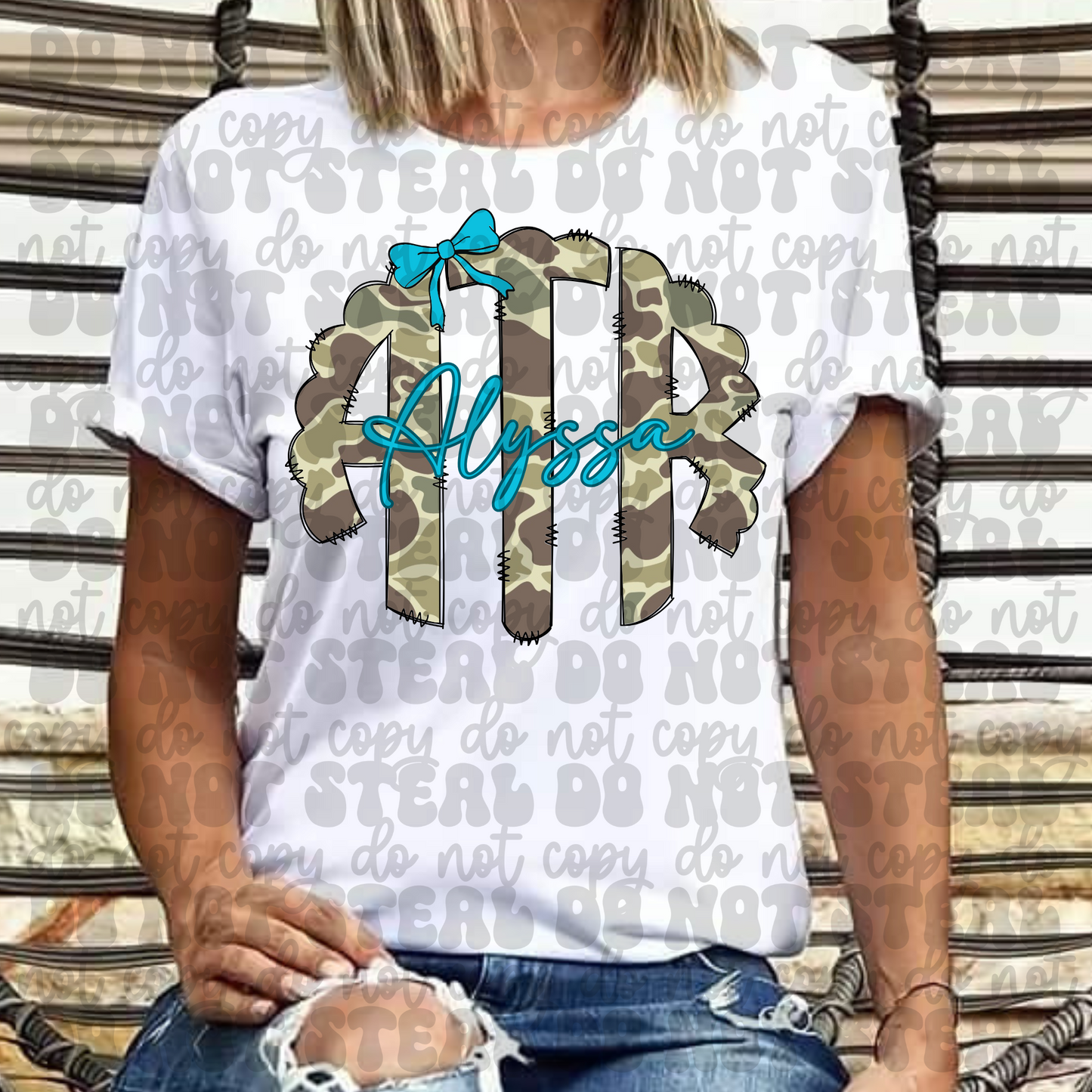 Camo Initials TShirt