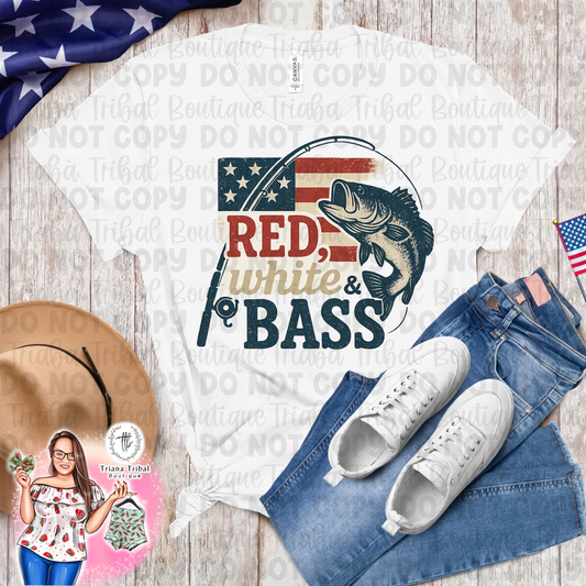Red White & Bass TShirt