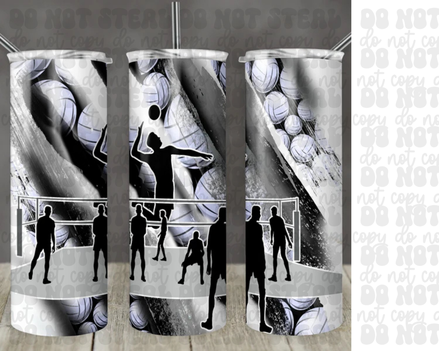 20oz Volleyball Tumbler