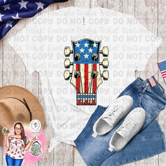 Flag Guitar TShirt