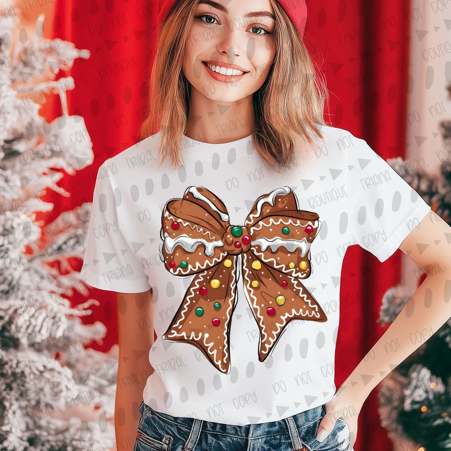 Gingerbread Bow TShirt
