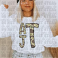 Camo Stacked Initials TShirt