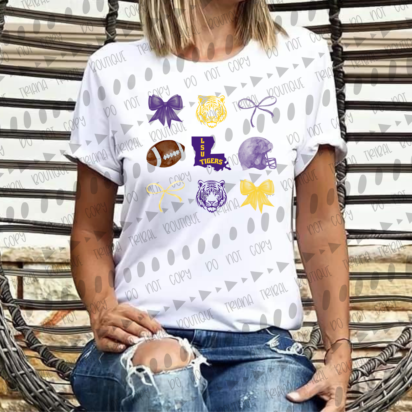 LSU Coquette Tshirt
