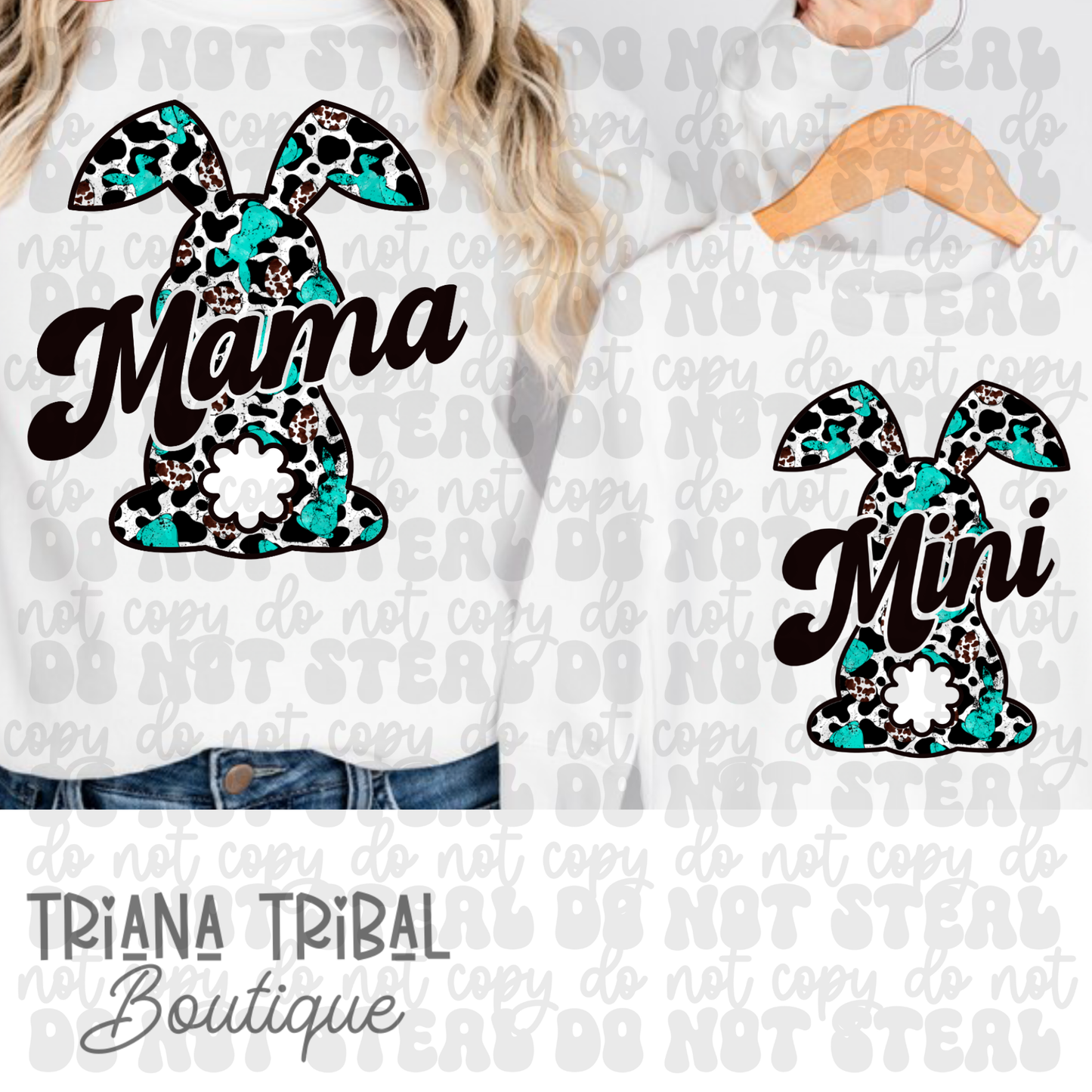 Mama or Mini Wester Bunnies TShirt