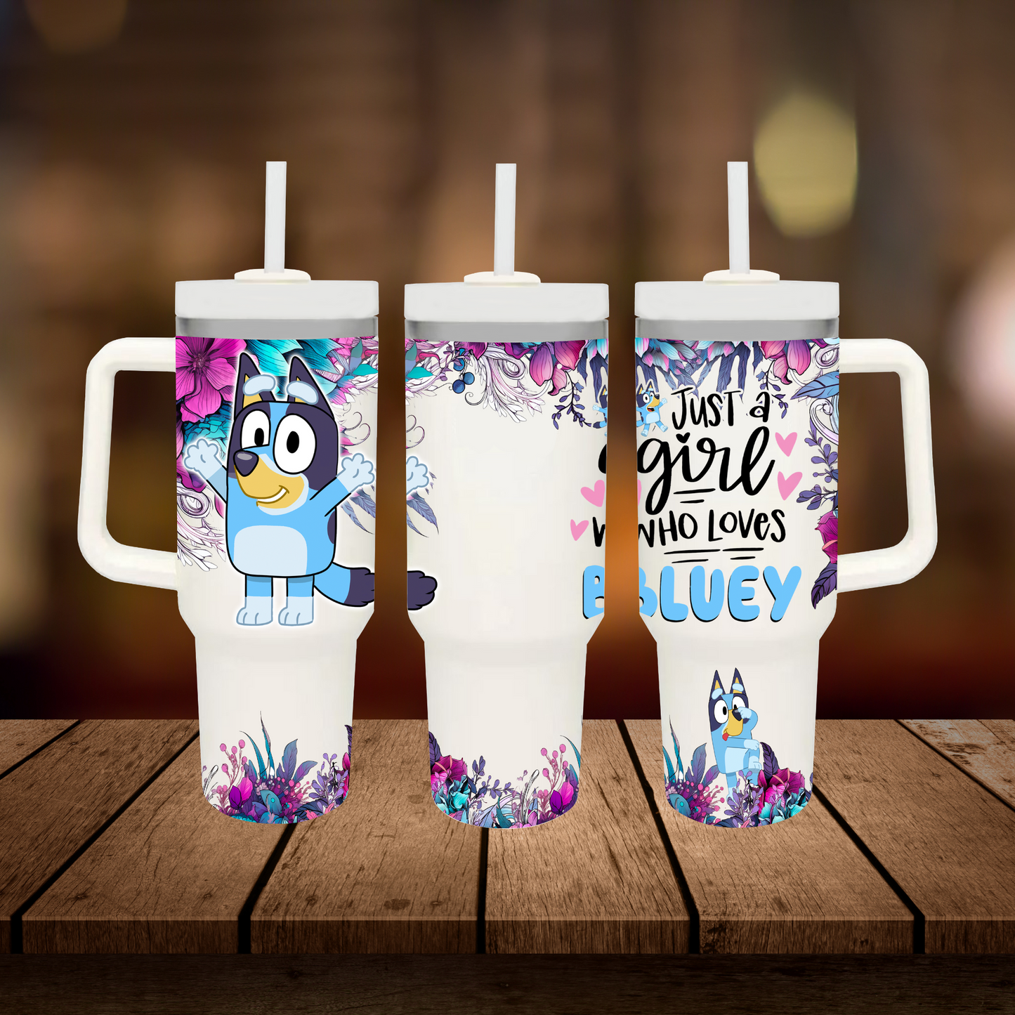 Just a girl who loves heelers 40oz Tumbler