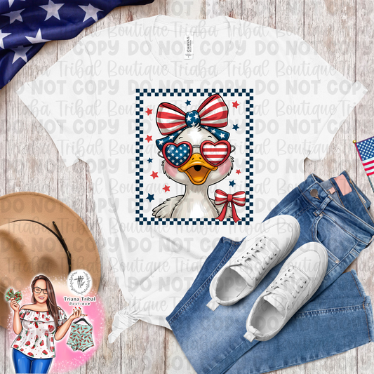 4th Girl Goose with Glasses TShirt