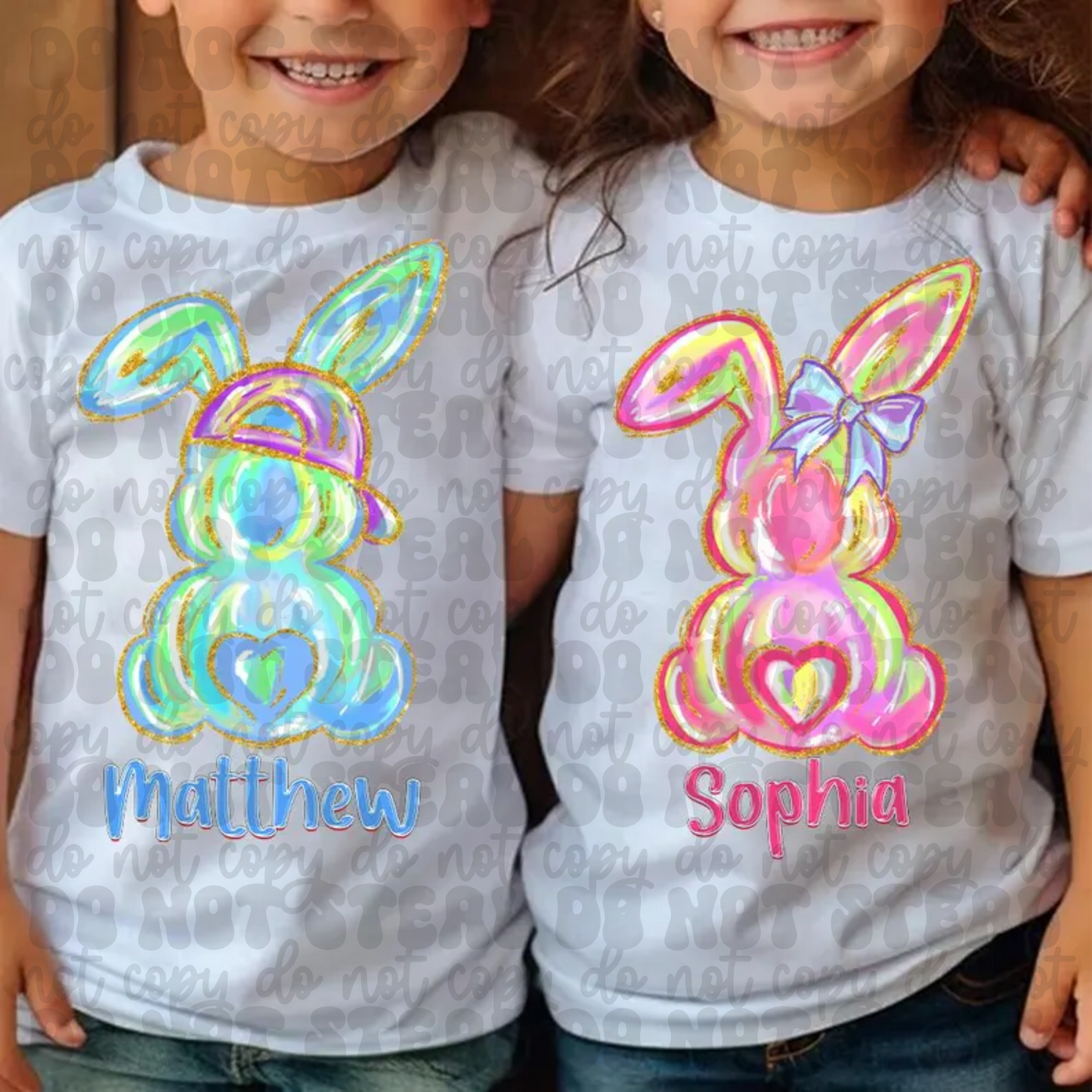 Brush Stroke Bunnies TShirt