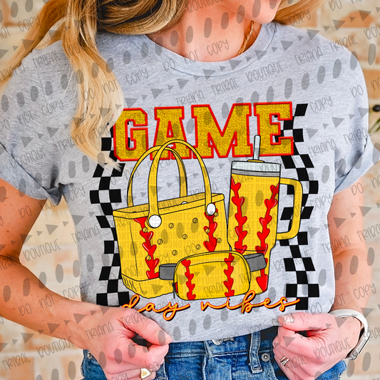 Game Day Vibes Softball TShirt