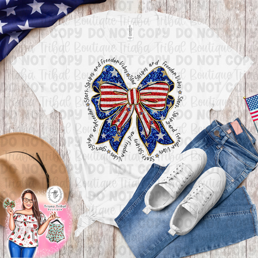 Stars Stripes and Freedom Vibes TShirt