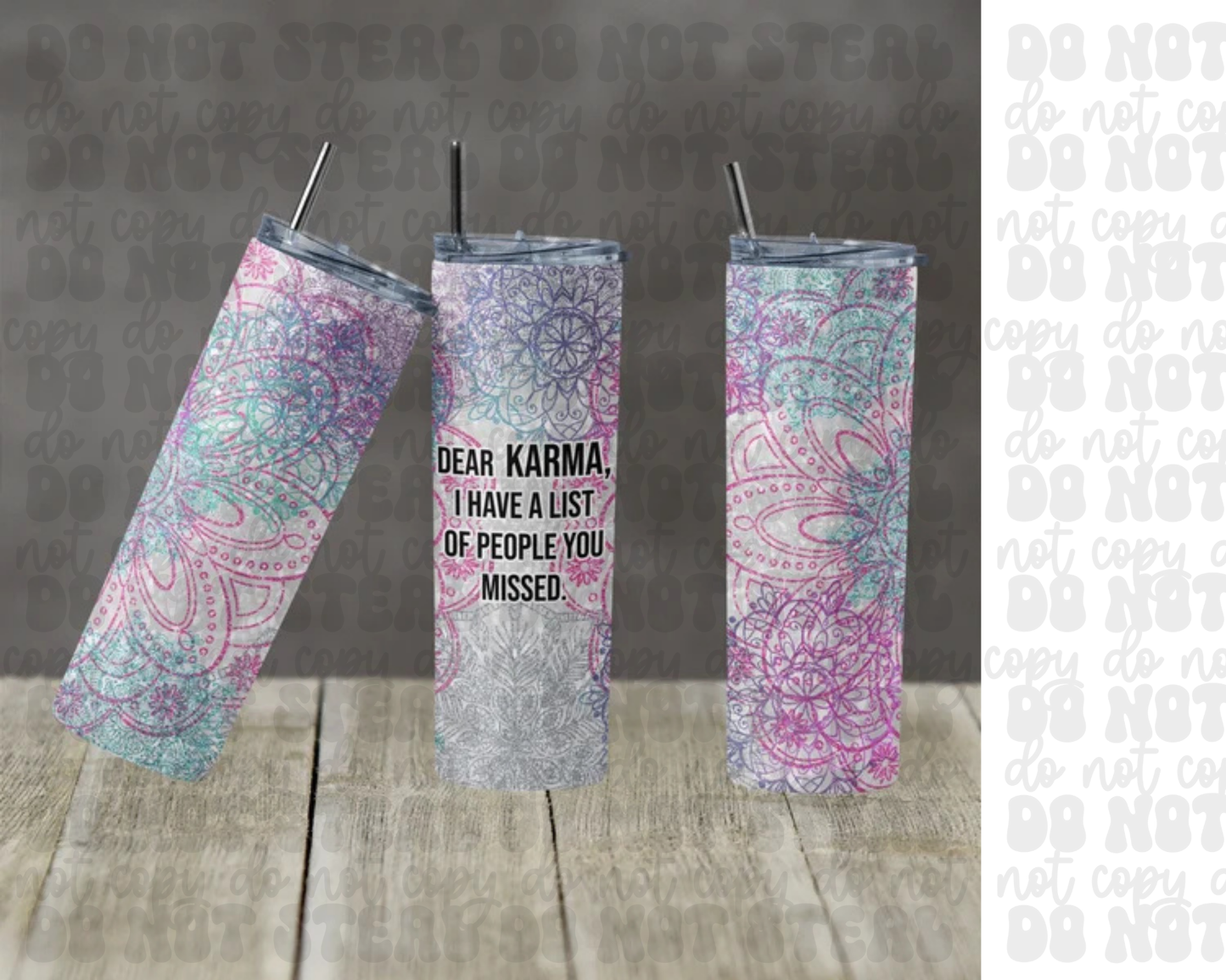 20oz Dear Karma Tumbler