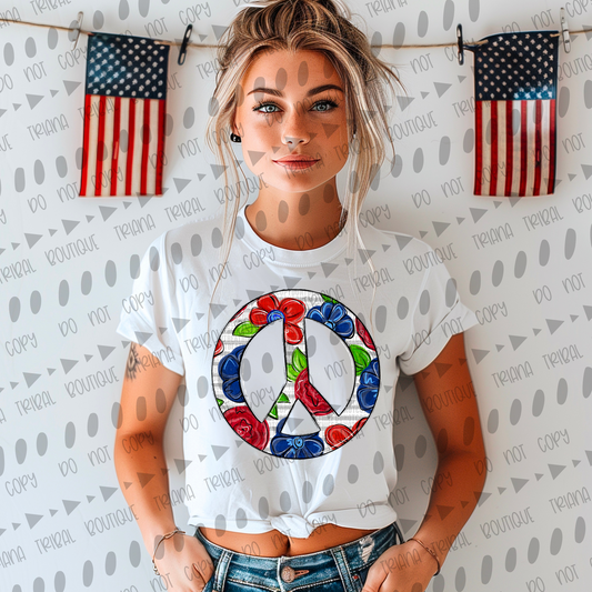 Red, White, & Blue Peace TShirt
