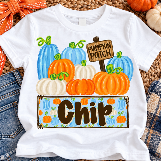 Blue Pumpkin Patch Shirt