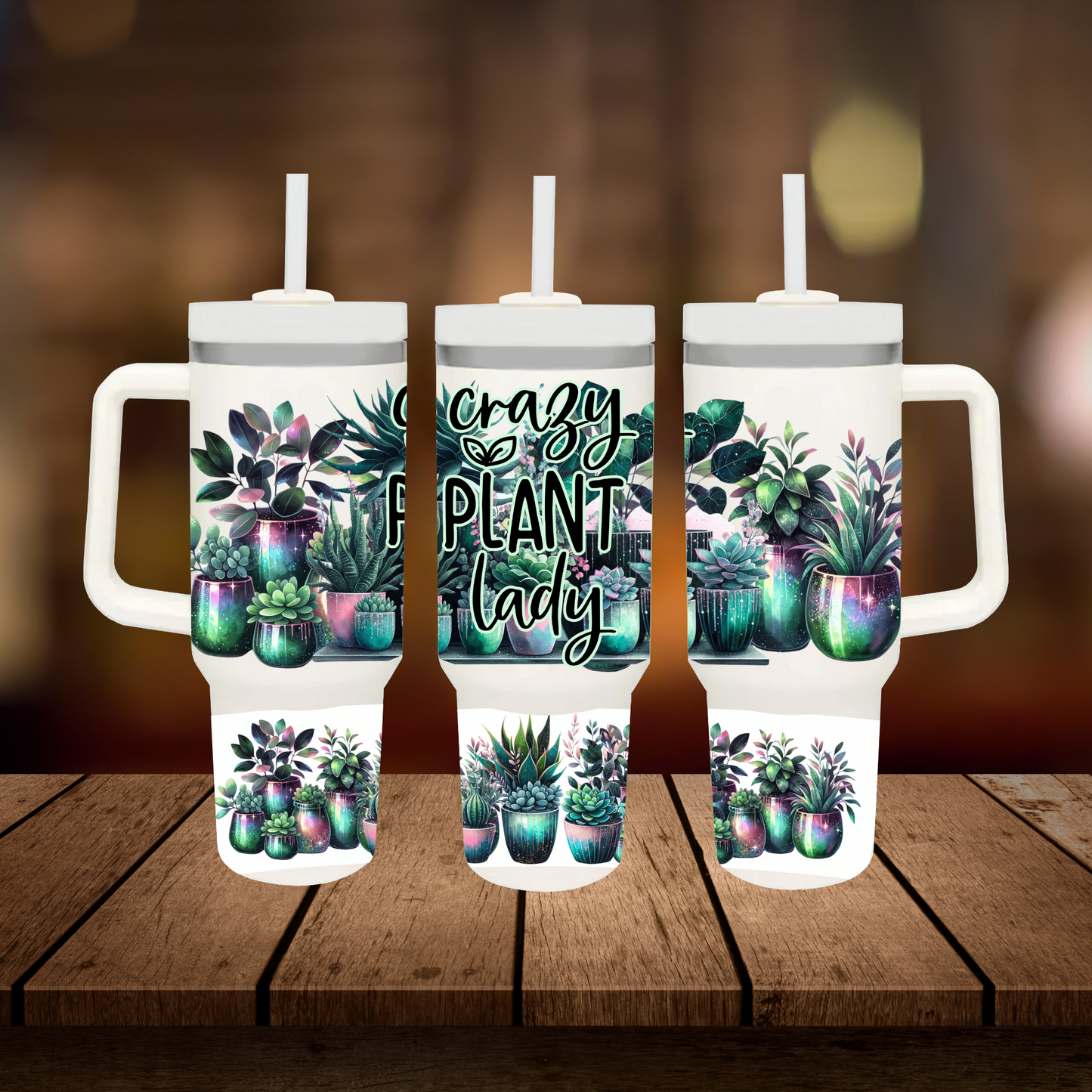 Crazy Plant Lady 40oz Tumbler