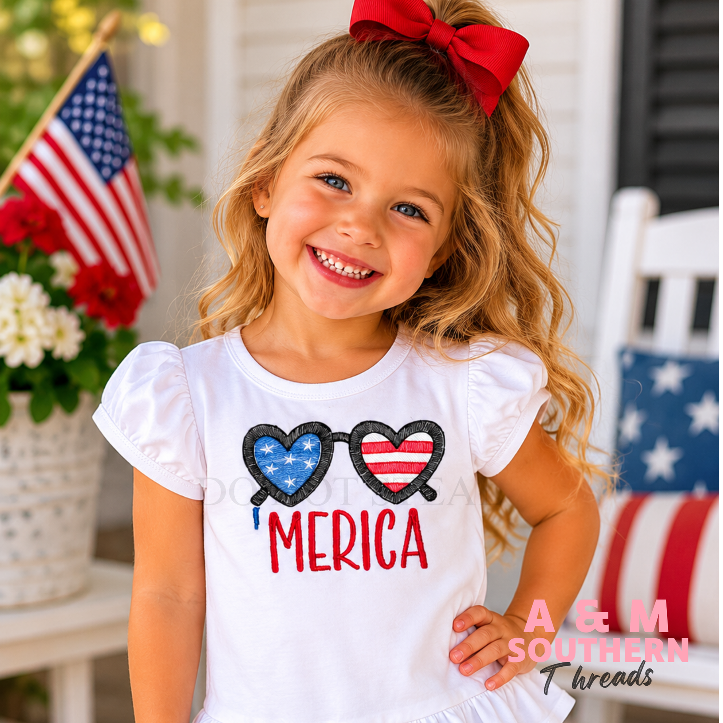 'MERICA Embroidered Shirt