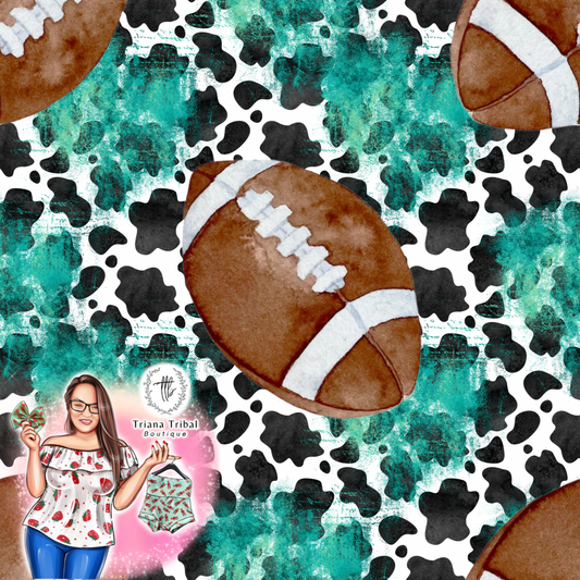 Football Cow Print