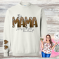 Football Mama Heart on her Sleeve TShirt