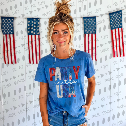 Glitter Party in the USA TShirt