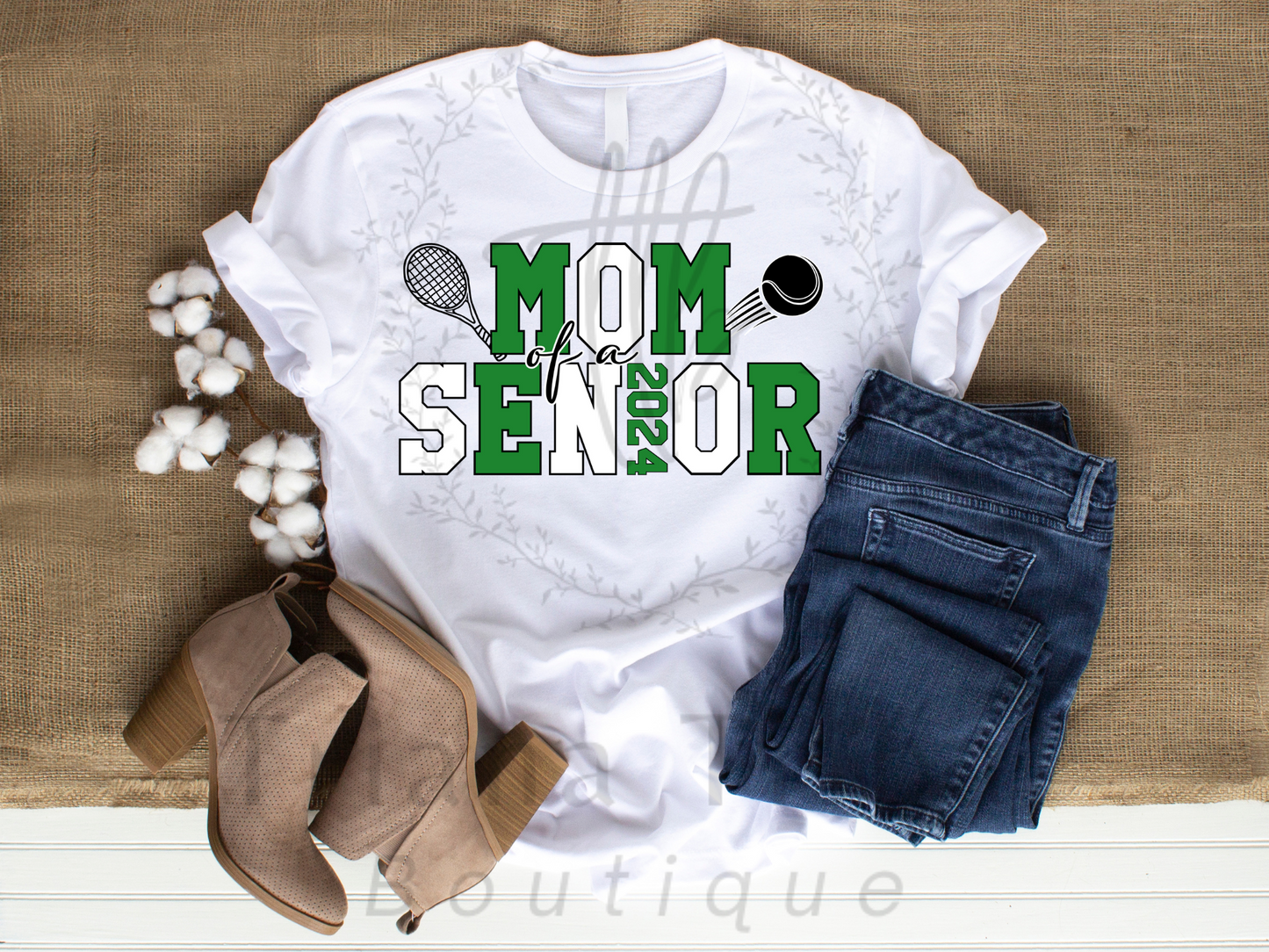 Mom of A Tennis Senior TShirt