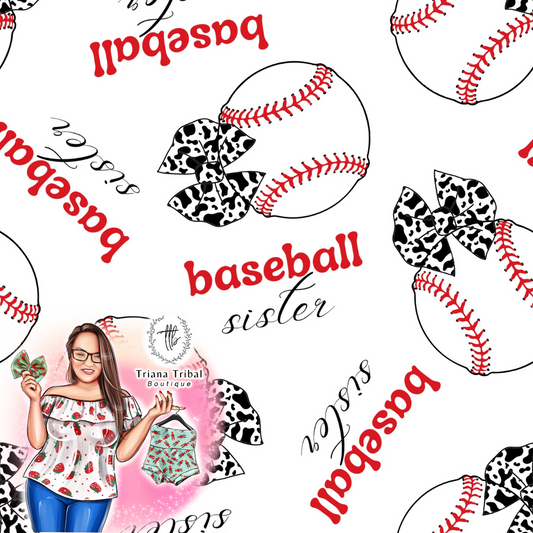 Baseball Sister Cow